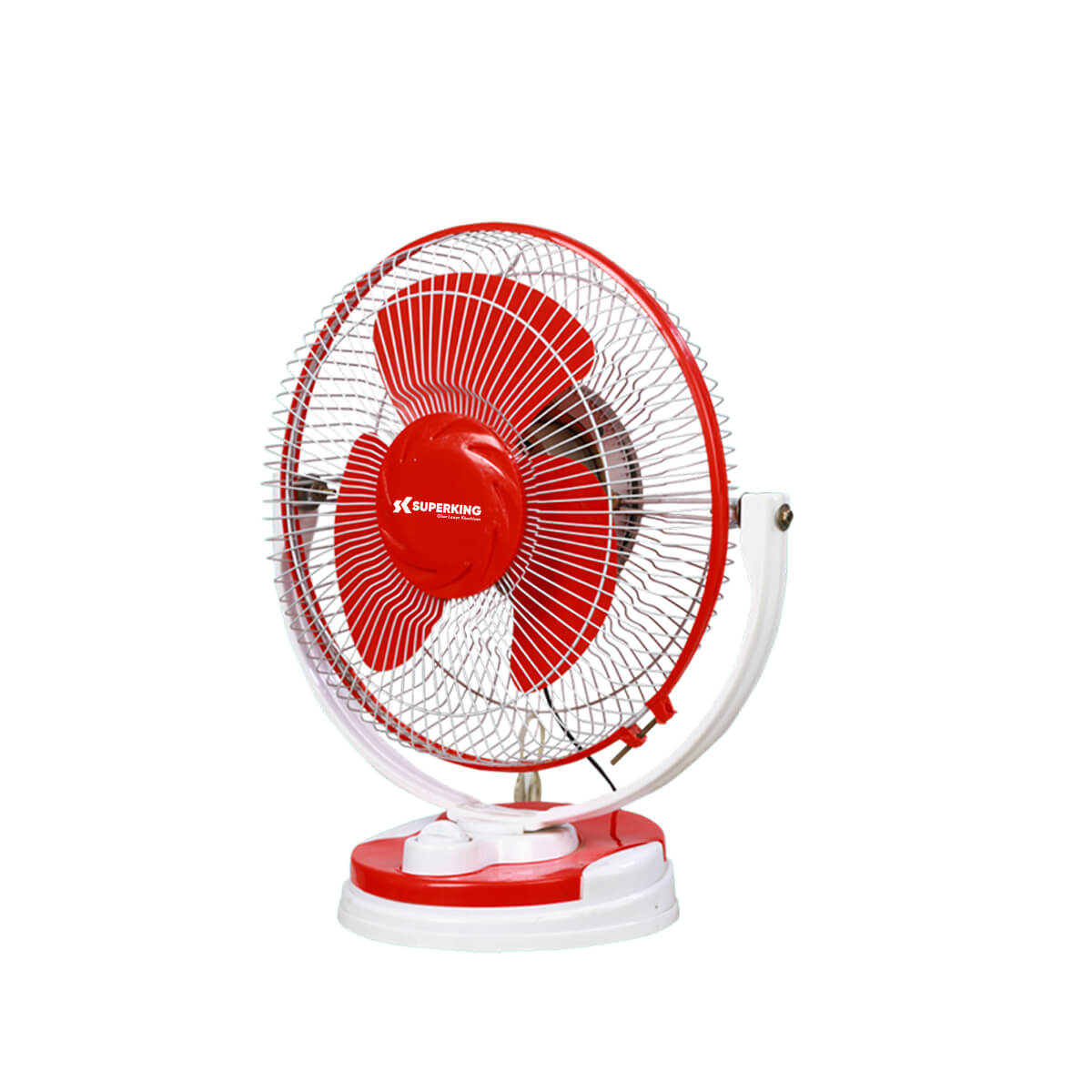 Superking Mini Table Fan 300MM Table Fan (Red)