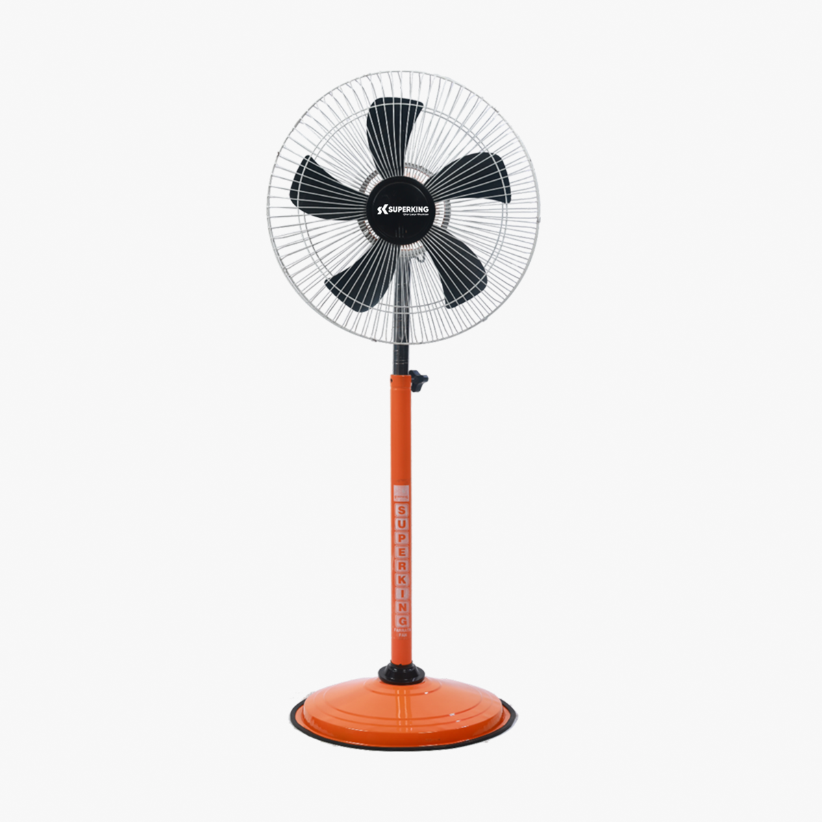 Superking HighSpeed Gol 2 450 mm Pedestal Fan (Black & Orange)