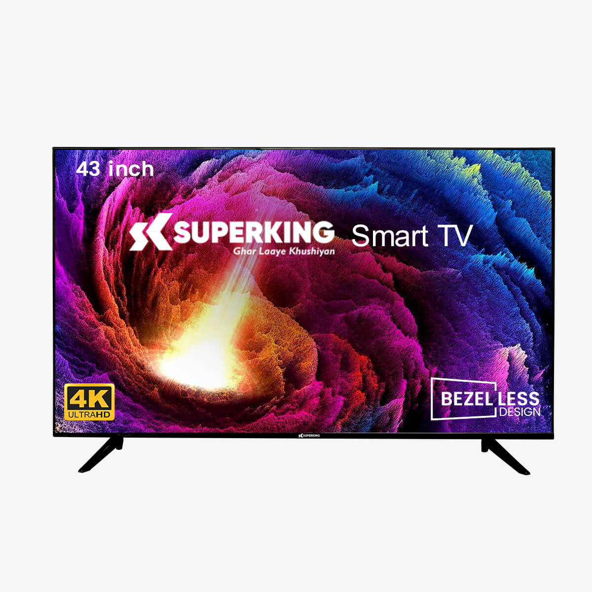 Superking 109 cm (43 inch) Full HD LED Smart Android TV with Elegant frame with a bezel-less design